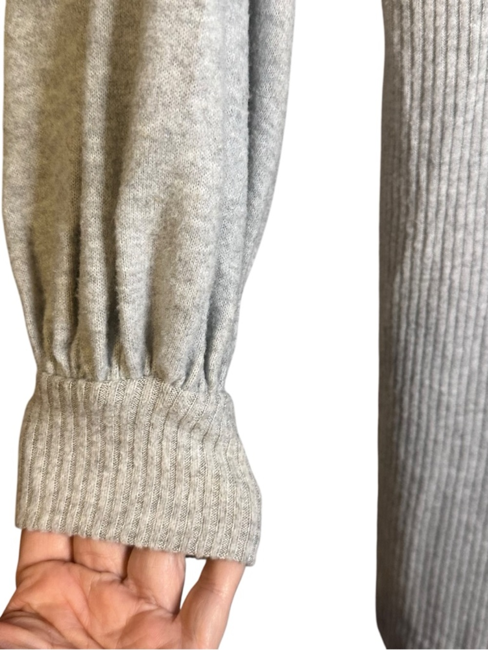 Free People Beach Last Call Mini Dress Gray Medium Slouchy OB1245568 Cozy Soft - Picture 5 of 13